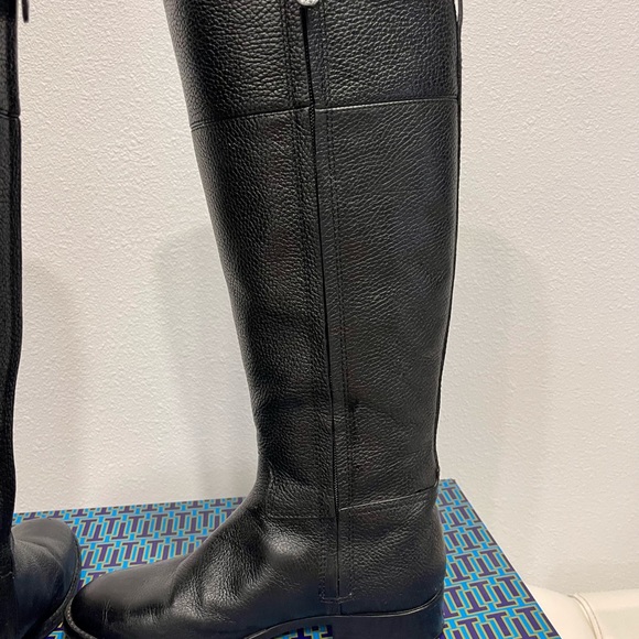 Tory Burch woman junction riding boot extended calf 8.5 - Picture 6 of 8